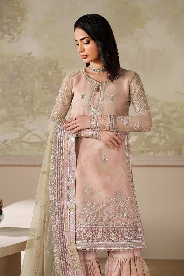 Zarif | Zaneera Formals | ZRF - ZPE - 04 SERIYAH - is Net dress from Zarif - Ladies Clothes - Maria Faisal