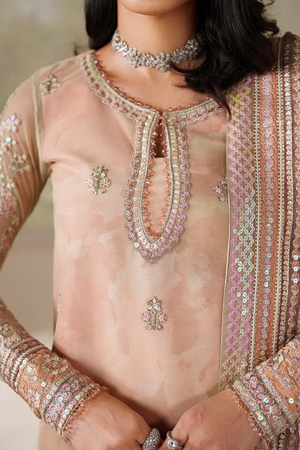 Zarif | Zaneera Formals | ZRF - ZPE - 04 SERIYAH - is Net dress from Zarif - Ladies Clothes - Maria Faisal