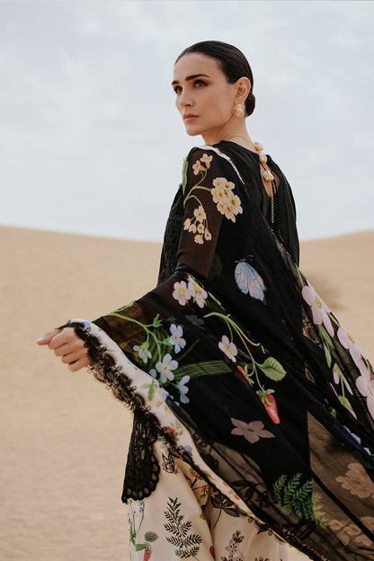 Saira Rizwan | Luxury Lawn 26 | DIARA-SRL26-07 - Dress - available at Maria Faisal in UK and USA.